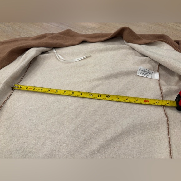 Aritzia Babaton Lance Longline Wool Blend Open Cardigan Camel Brown Size M - Picture 12 of 12